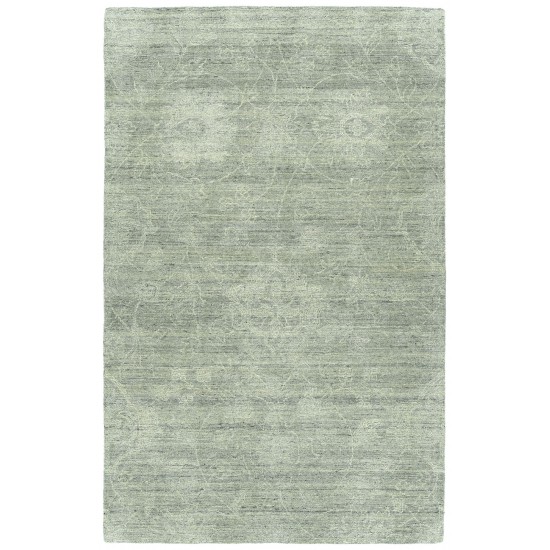 Kaleen Palladian Collection Silver Linen Throw Rug 2' x 3'