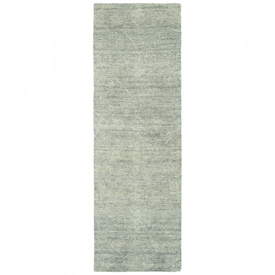 Kaleen Palladian Collection Silver Linen Runner 2'6 x 8'