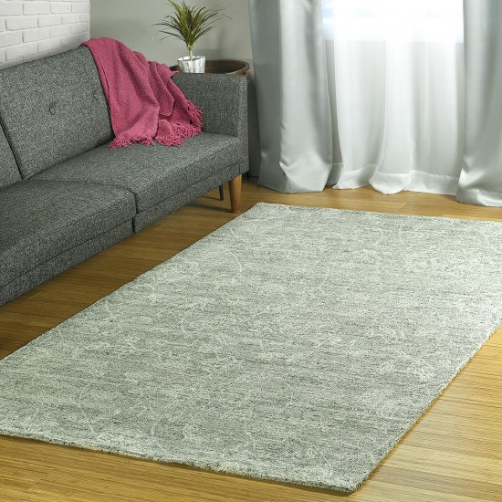 Kaleen Palladian Collection Silver Linen Area Rug 9' x 12'