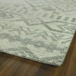 Kaleen Palladian Collection Silver Black Area Rug 8' x 10'