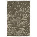 Kaleen Pastiche Collection Dark Taupe Throw Rug 3\' x 5\'