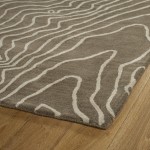 Kaleen Pastiche Collection Dark Taupe Area Rug 5' x 7'9"