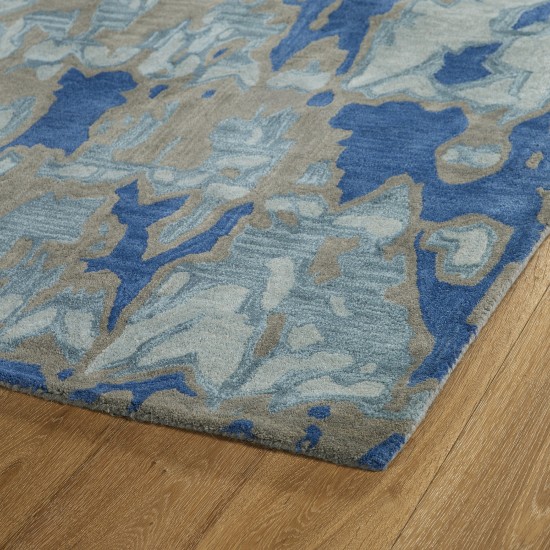 Kaleen Pastiche Collection Light Blue Throw Rug 2' x 3'