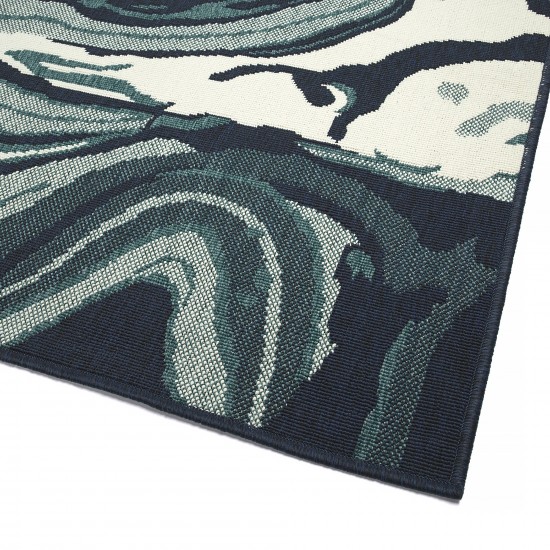 Kaleen Pianta Collection PTA01-91 Teal Throw Rug 1'11" x 3'7"