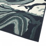 Kaleen Pianta Collection PTA01-91 Teal Area Rug 3'11" x 5'7"