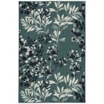 Kaleen Pianta Collection PTA02-91 Teal Throw Rug 1'11" x 3'7"