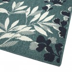 Kaleen Pianta Collection PTA02-91 Teal Throw Rug 1'11" x 3'7"