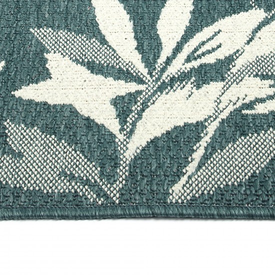 Kaleen Pianta Collection PTA02-91 Teal Throw Rug 1'11" x 3'7"