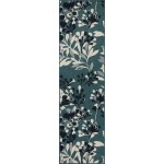 Kaleen Pianta Collection PTA02-91 Teal Throw Rug 1'11" x 3'7"