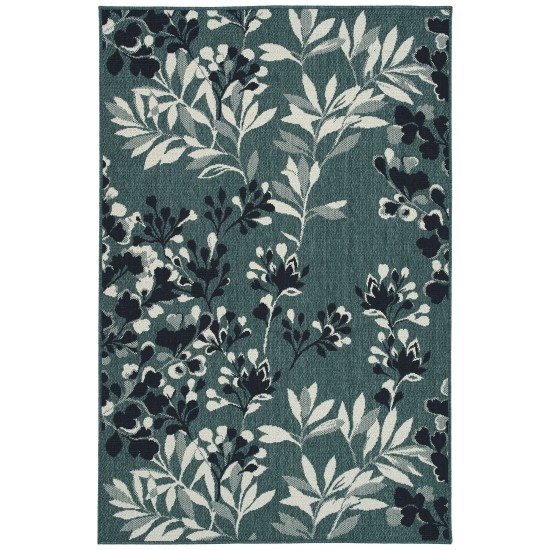 Kaleen Pianta Collection PTA02-91 Teal Runner 2'2" x 7'10"