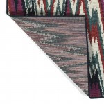 Kaleen Pianta Collection Multi Teal Area Rug 5'3" x 7'6"