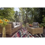 Kaleen Pianta Collection Multi Teal Area Rug 7'10" x 7'10"