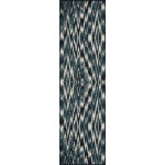 Kaleen Pianta Collection Teal Ivory Throw Rug 1'11" x 3'7"