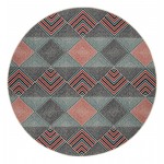 Kaleen Pianta Collection Dark Navy Area Rug 3'11" x 5'7"