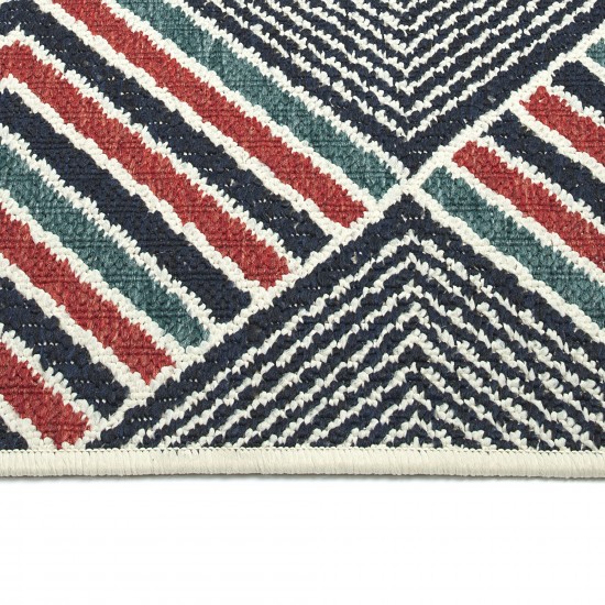 Kaleen Pianta Collection Dark Navy Area Rug 7'10" x 7'10"