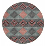 Kaleen Pianta Collection Dark Navy Area Rug 7'10" x 7'10"