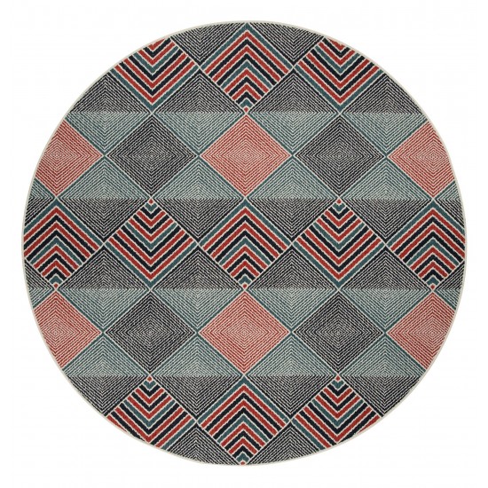Kaleen Pianta Collection Dark Navy Area Rug 7'10" x 7'10"