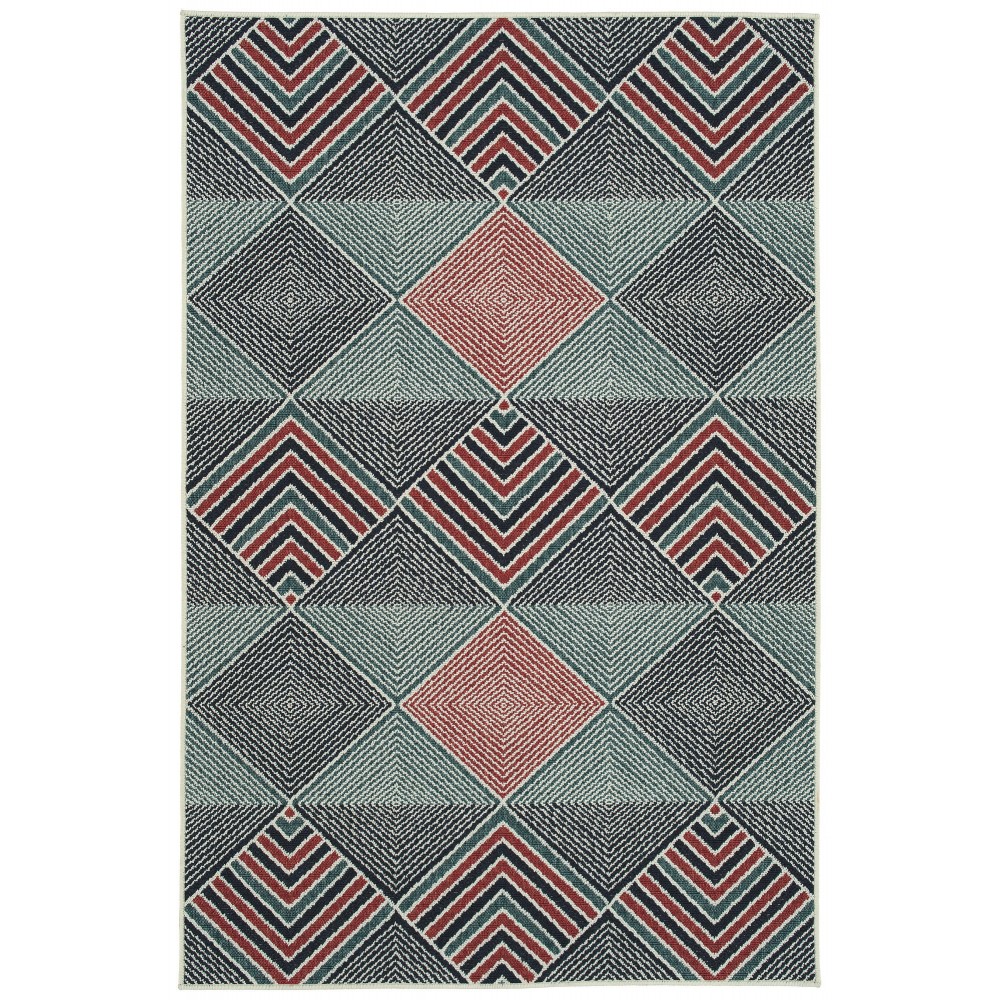 Kaleen Pianta Collection Dark Navy Area Rug 7'10 x 10'10"