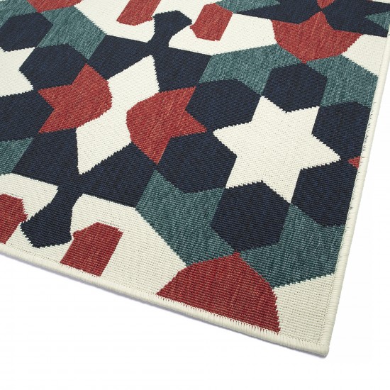 Kaleen Pianta Collection Multi Navy Throw Rug 1'11" x 3'7"