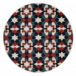 Kaleen Pianta Collection Multi Navy Throw Rug 1'11" x 3'7"