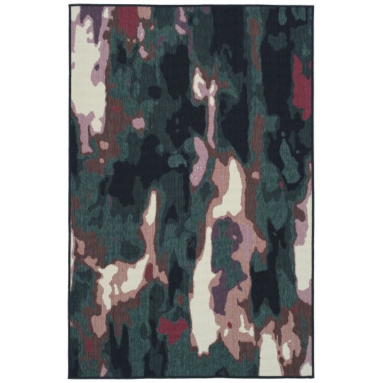 Kaleen Pianta Collection PTA06-91 Teal Throw Rug 1'11" x 3'7"