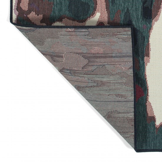 Kaleen Pianta Collection PTA06-91 Teal Area Rug 7'10 x 10'10"