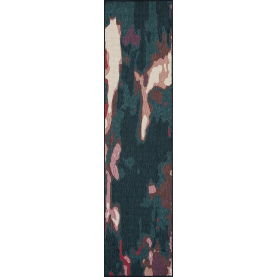 Kaleen Pianta Collection PTA06-91 Teal Area Rug 7'10 x 10'10"