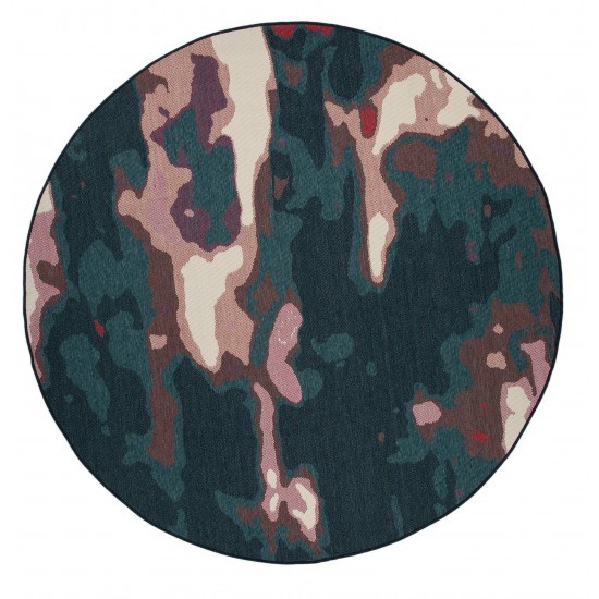 Kaleen Pianta Collection PTA06-91 Teal Area Rug 7'10 x 10'10"