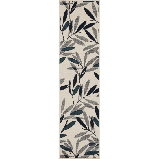 Kaleen Pianta Collection Light Ivory Runner 2'2" x 7'10"