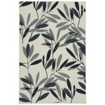 Kaleen Pianta Collection Light Ivory Area Rug 3'11" x 5'7"