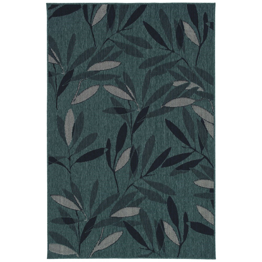 Kaleen Pianta Collection PTA07-91 Teal Throw Rug 1'11" x 3'7"