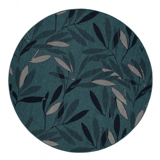 Kaleen Pianta Collection PTA07-91 Teal Throw Rug 1'11" x 3'7"