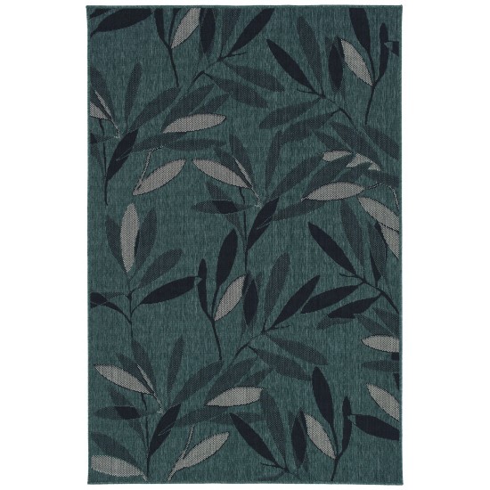 Kaleen Pianta Collection PTA07-91 Teal Area Rug 5'3" x 5'3"