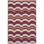 Kaleen Pianta Collection Red Pink Throw Rug 1'11" x 3'7"