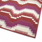 Kaleen Pianta Collection Red Pink Throw Rug 1'11" x 3'7"