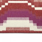 Kaleen Pianta Collection Red Pink Throw Rug 1'11" x 3'7"