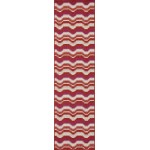 Kaleen Pianta Collection Red Pink Runner 2'2" x 7'10"