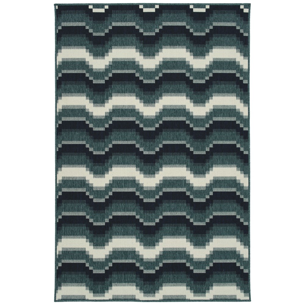 Kaleen Pianta Collection PTA08-91 Teal Runner 2'2" x 7'10"