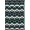Kaleen Pianta Collection PTA08-91 Teal Area Rug 5'3" x 7'6"