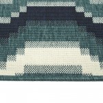 Kaleen Pianta Collection PTA08-91 Teal Area Rug 5'3" x 7'6"