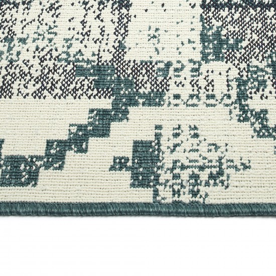 Kaleen Pianta Collection PTA09-91 Teal Runner 2'2" x 7'10"