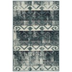 Kaleen Pianta Collection PTA09-91 Teal Area Rug 3'11" x 5'7"