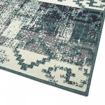 Kaleen Pianta Collection PTA09-91 Teal Area Rug 3'11" x 5'7"