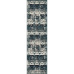 Kaleen Pianta Collection PTA09-91 Teal Area Rug 3'11" x 5'7"