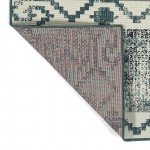 Kaleen Pianta Collection PTA09-91 Teal Area Rug 5'3" x 7'6"