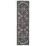 Kaleen Praia Collection Dark Charcoal Runner 2'7" x 9'