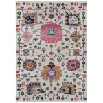 Kaleen Praia Collection Bright Ivory Throw Rug 2' x 3'