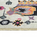 Kaleen Praia Collection Bright Ivory Area Rug 9'3" x 11'6