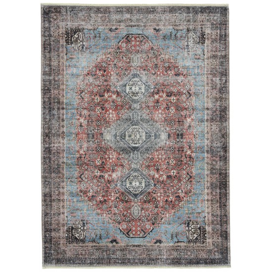 Kaleen Praia Collection Dark Rust Area Rug 5'1" x 7'