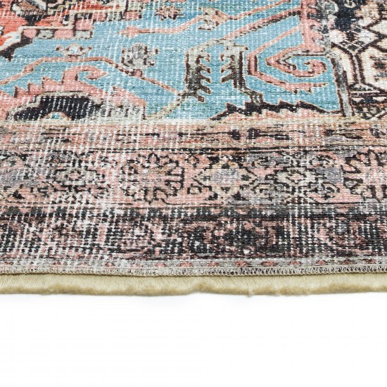 Kaleen Praia Collection Dark Rust Area Rug 5'1" x 7'